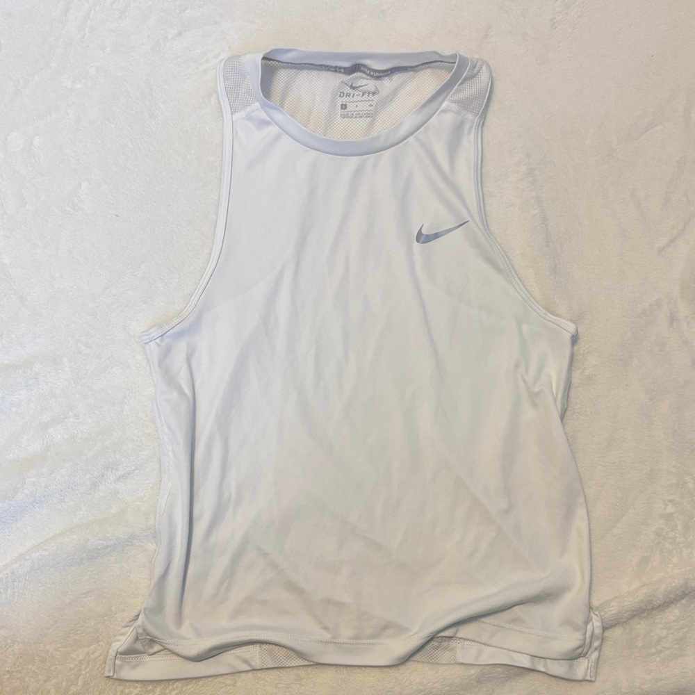 Nike White Dri-FIT Tank Top